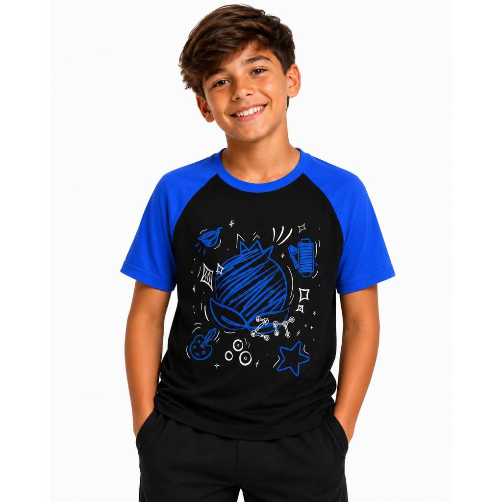 Camiseta Mundo Torajo Azul Nova Coleção