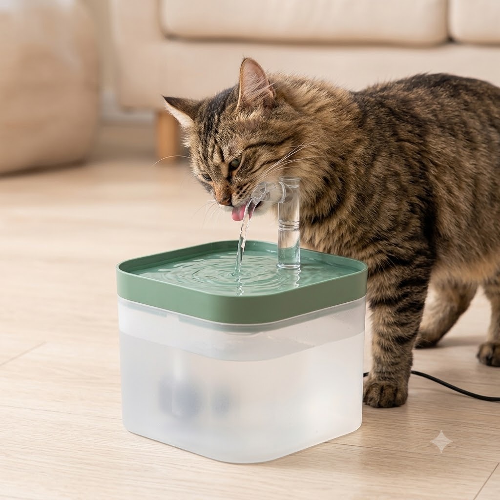 Fonte de Água Automática para Pets 1.5L USB com Filtro - Bebedouro Silencioso para Gatos e Cães