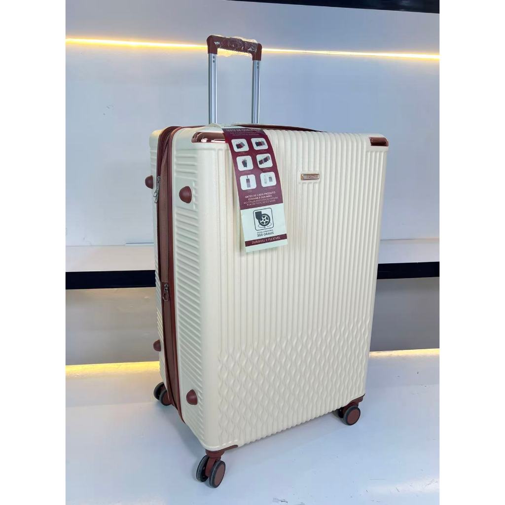 Mala GRANDE EXPANSIVEL Ziper Duplo  De Viagem para Despachar Rodinhas 360 Materia POLIPROPILENO!!!