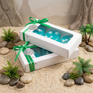 Kit 3 Sabonetes Artesanais 60g cada, Camomila e Aloe Vera | Hidratante Calmante Natural Presente