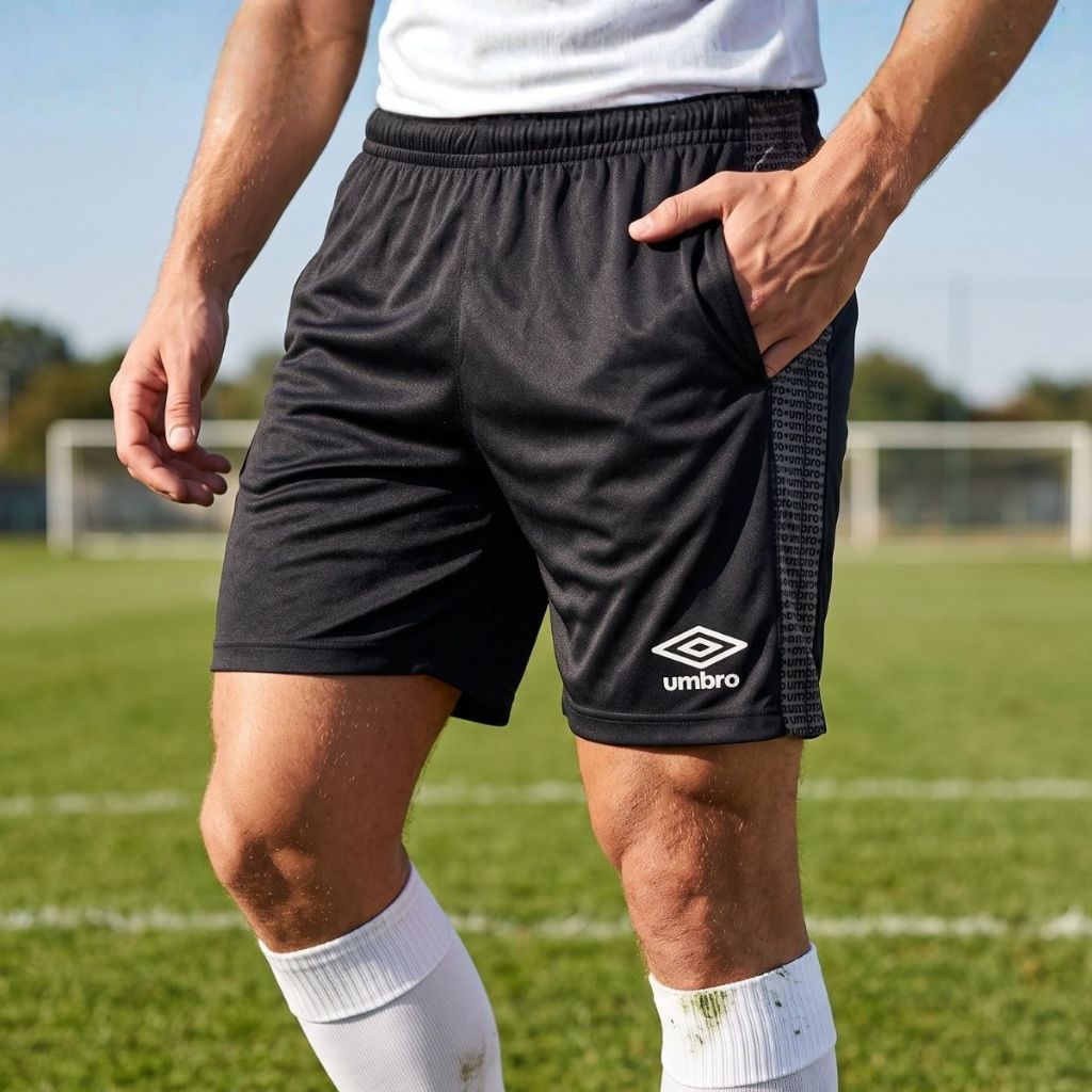 Calção Masculino Umbro Maximum Diamond Com Bolso Para Futebol Academia Treino Or