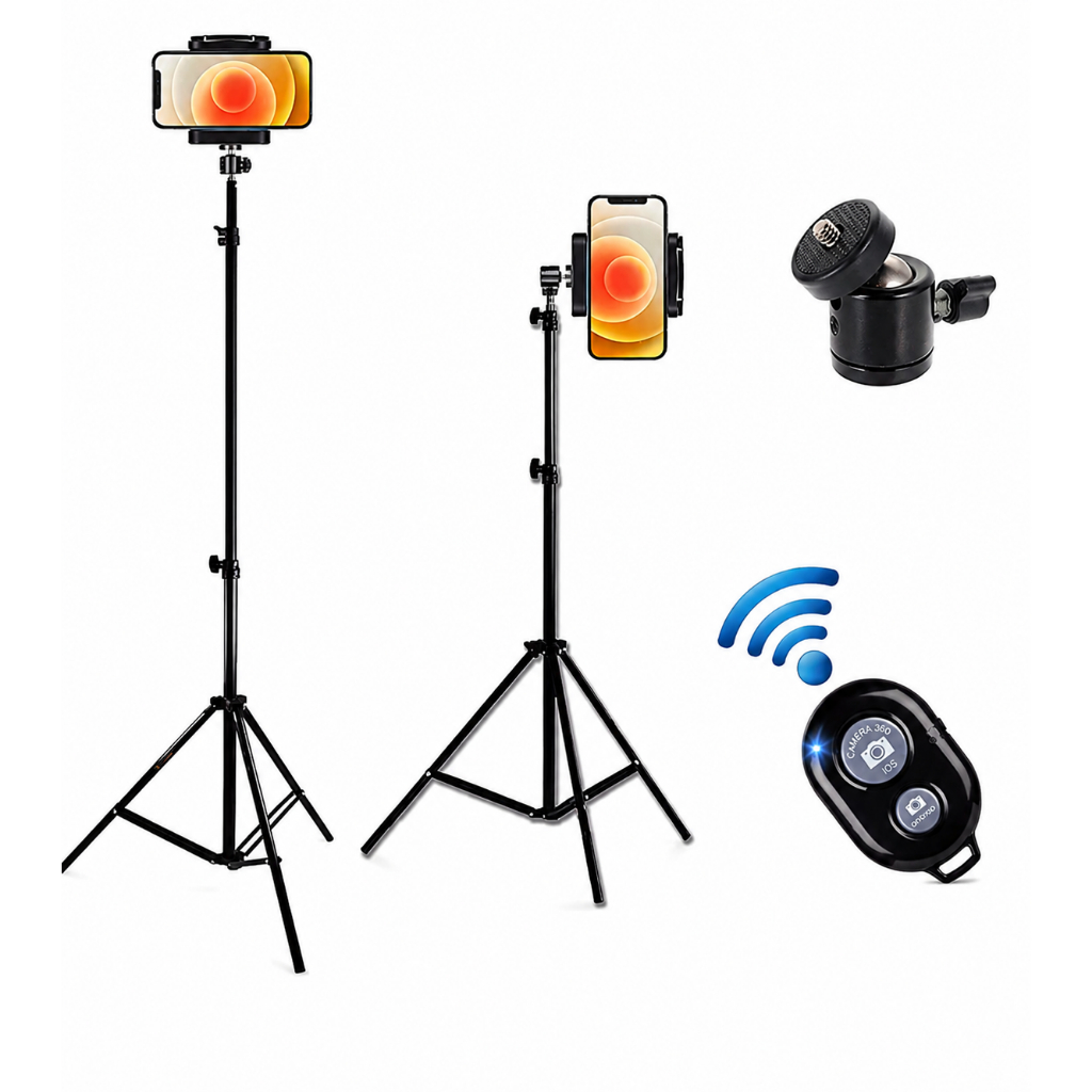 Tripé Universal para Celular Camera e Webcam 2.10m tripe