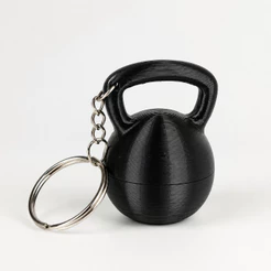 Chaveiro Porta Anéis Alianças Kettlebell Com Rosca de Segurança PETG CrossFit Academia Presente