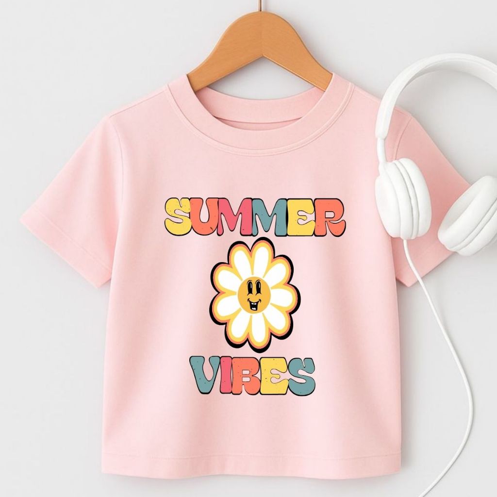 Blusa Manga Curta Menina Verão T-shirt Feminina 4 ao 16 Promoção Lançamento 100% Algodão Blogueirinha Summer Vibes