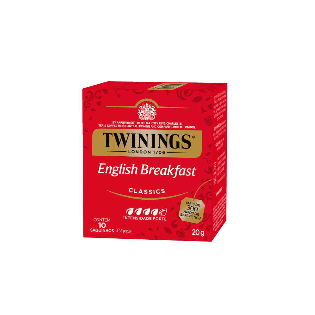 Chá Preto Twinings English Breakfast 20G Caixa Com 10 Sachês