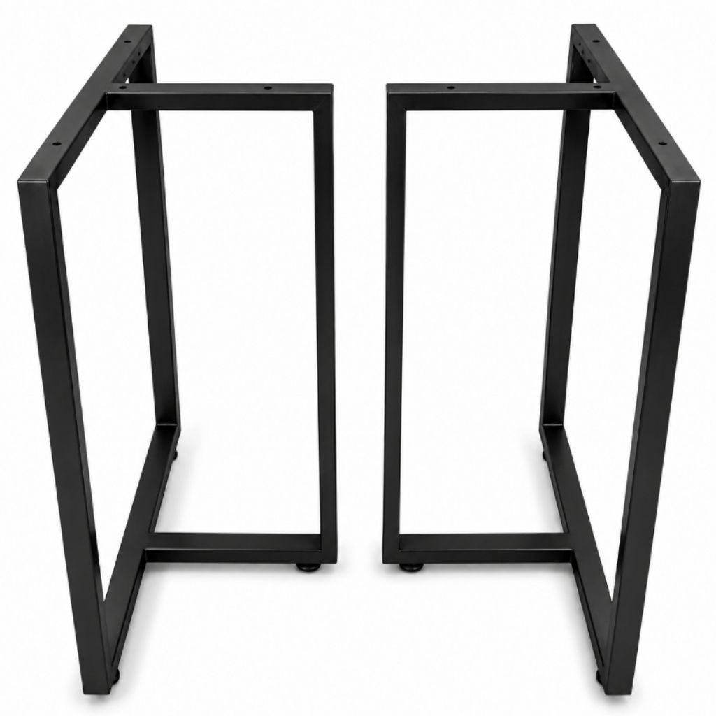Pé de Mesa Base Industrial Aço Reforçado 75x60cm 2 Unidades - Escolha a Cor
