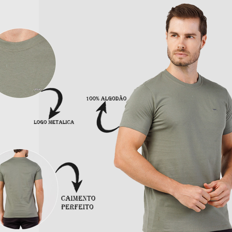 Camiseta 100% Algodão a mais vendida do mercado