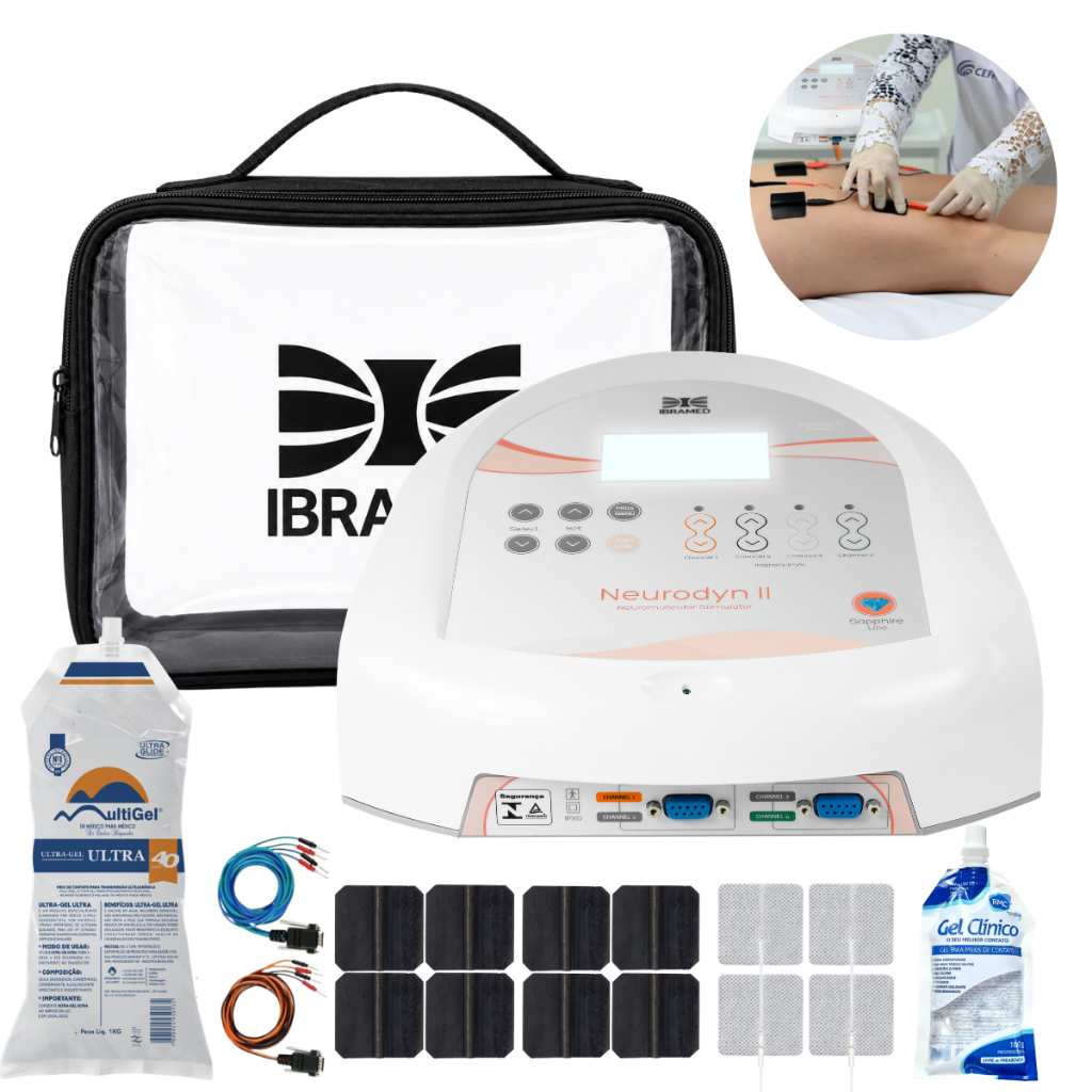 Neurodyn II Ibramed Eletroestimulador TENS FES Corrente Russa Tratamento da Dor
