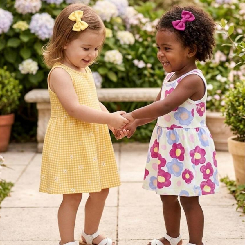 VESTIDOS ELIAN Baby modelo regata  estampado  de tecido  em  Malha macia modelos variados que você escolhe