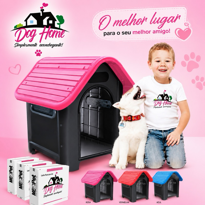 Casa Casinha Cachorro N4 Porte Médio Plástica Dog Home Mec Pet