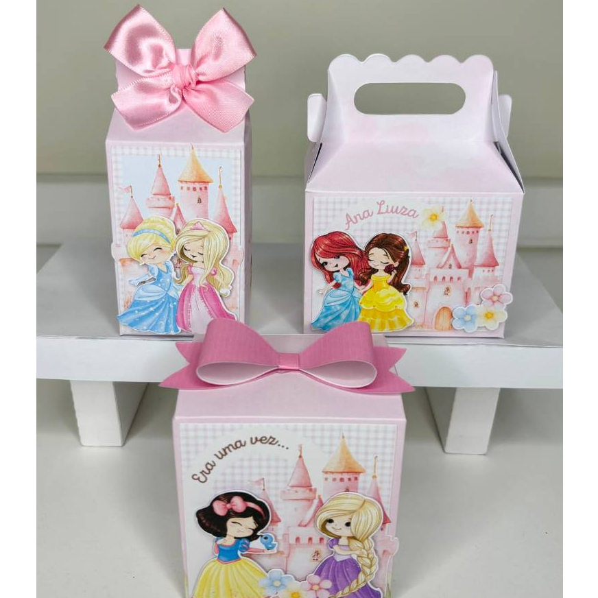 Kit Festa Princesas | Lembrancinhas | Festa | Aniversário | Personalizados | Caixinhas