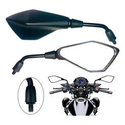 Retrovisor Z400 Mini Haste Fixo Rosca Honda M10 Para Moto CG Titan Fan Start 125 150 160 Bros XRE