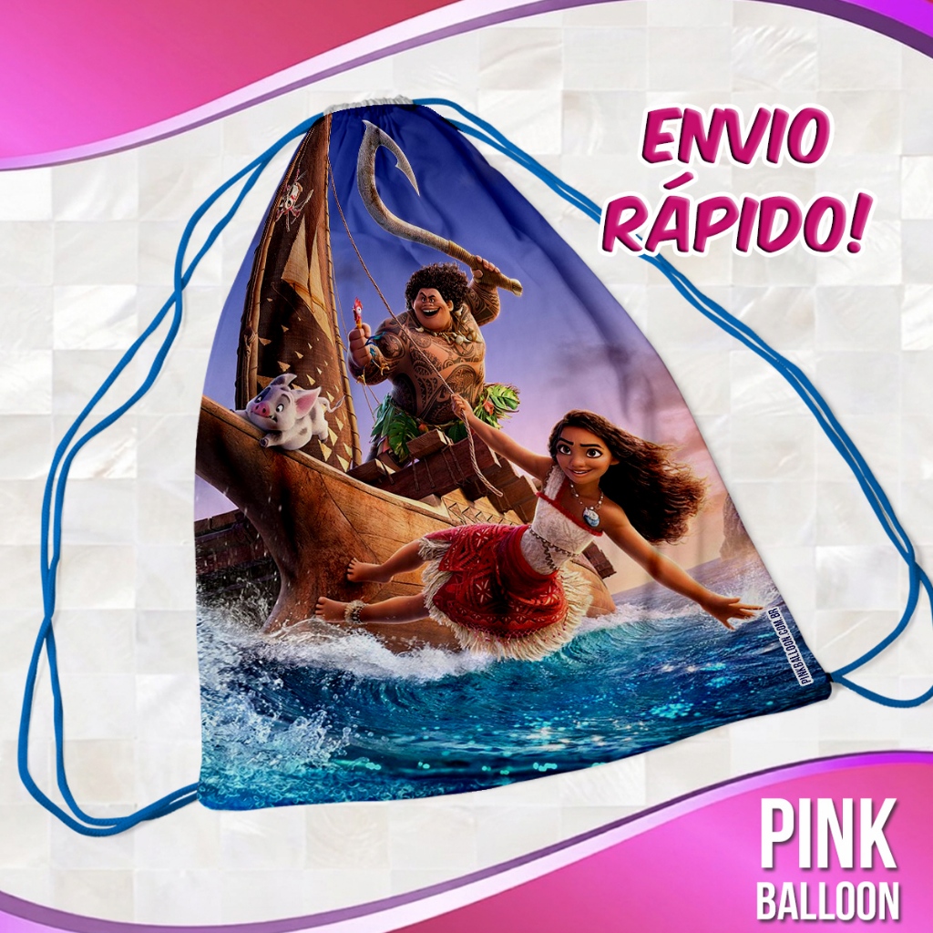 MOCHILINHA MOANA II (ENVIO RÁPIDO) - SACOLINHA LEMBRANCINHA NÃO PERSONALIZADA