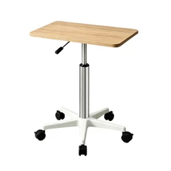 Mesa Notebook Ajuste Altura Rodízios 360 Pneumática Auxiliar Cama Sofá Home Office Multiuso