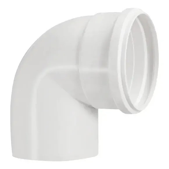 Joelho esgoto Ventilação 100mm 90º Multilit Construção Reforma