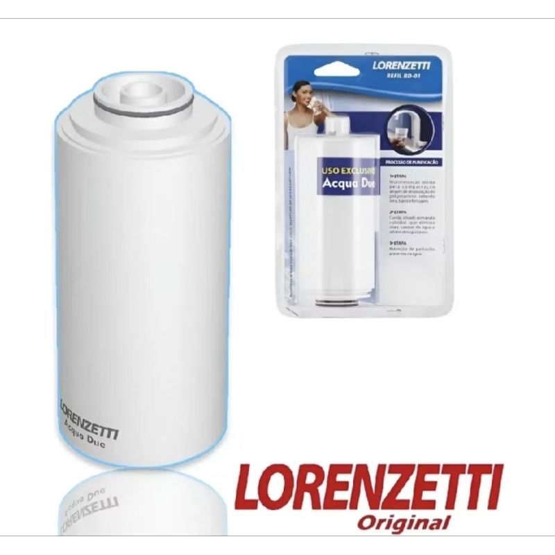 Refil Lorenzetti Rd-01 Purificador De Água Acqua Due Branco