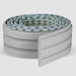 Painel Ripado Laminado de EVA Autocolante Cor Cinza | Linha Play | Envio FULL