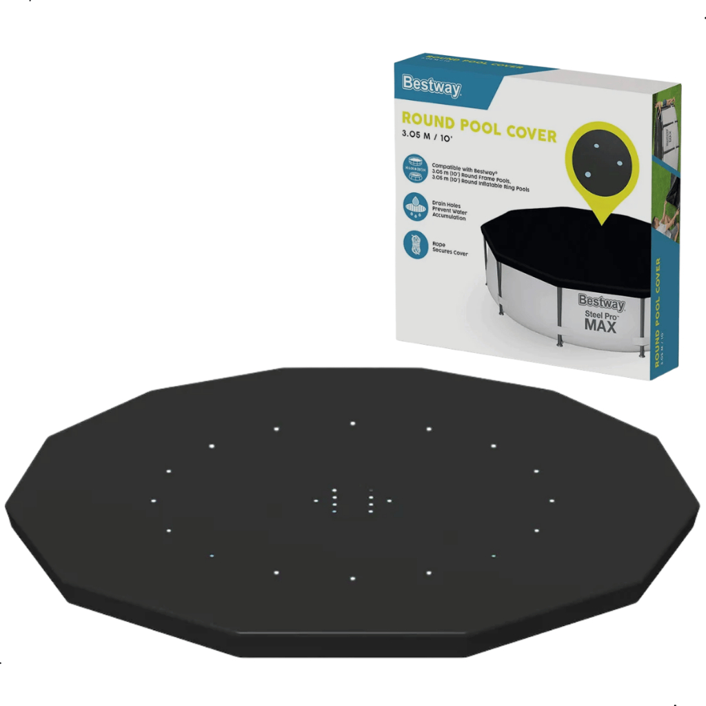 Capa Para Piscina Bestway 3,05m Redonda Estrutural Inflável Original Cobertura Protetora PVC Original
