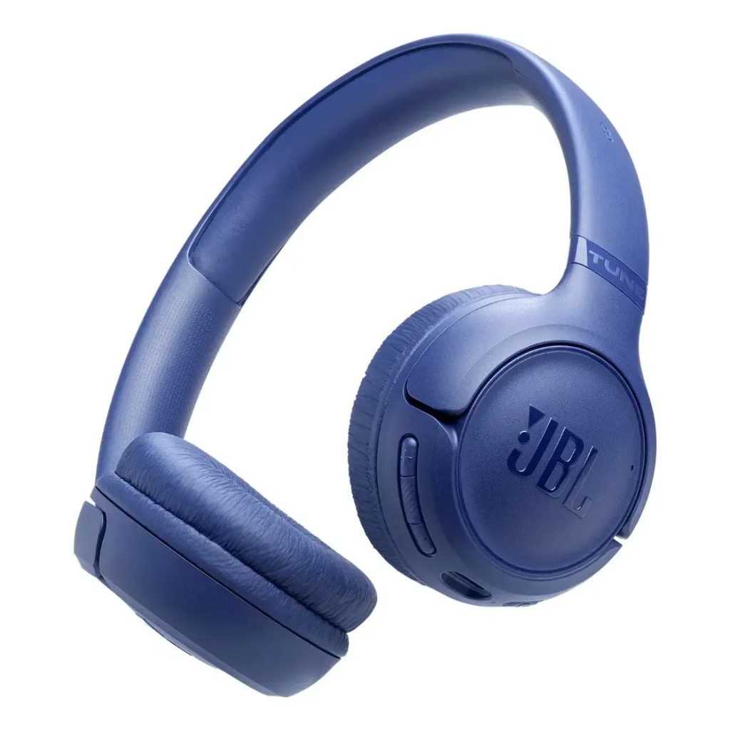 Fone JBL Tune 530BT Azul Bluetooth 6.0 Sem Fio Pure Bass 76h Microfone USB-C Dobrável