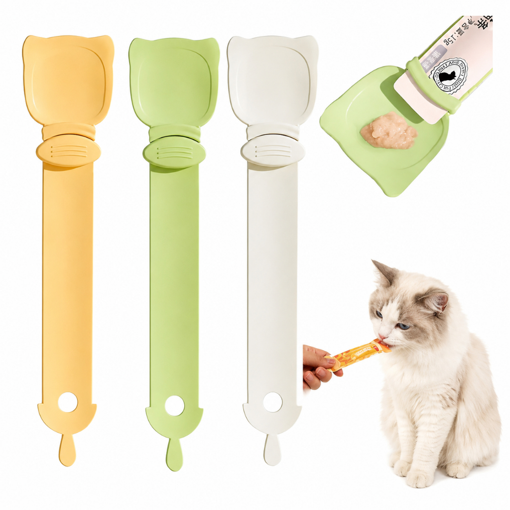 Colher Espremedora Sachê Gato Petisco Wanpy Churu Sheba Truly Alimento Umido Com 2 Unidades