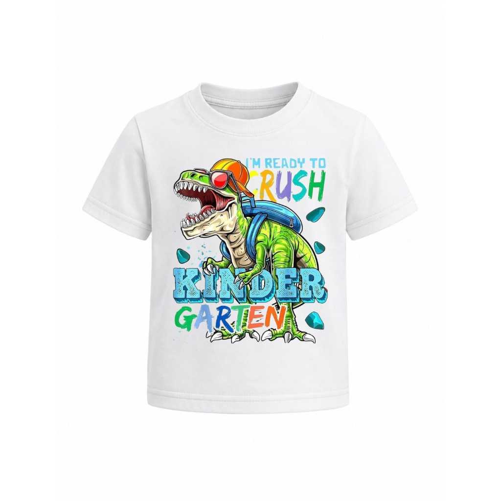 Camiseta Infantil Menino Dinossauro T-Rex | Estampa Radical