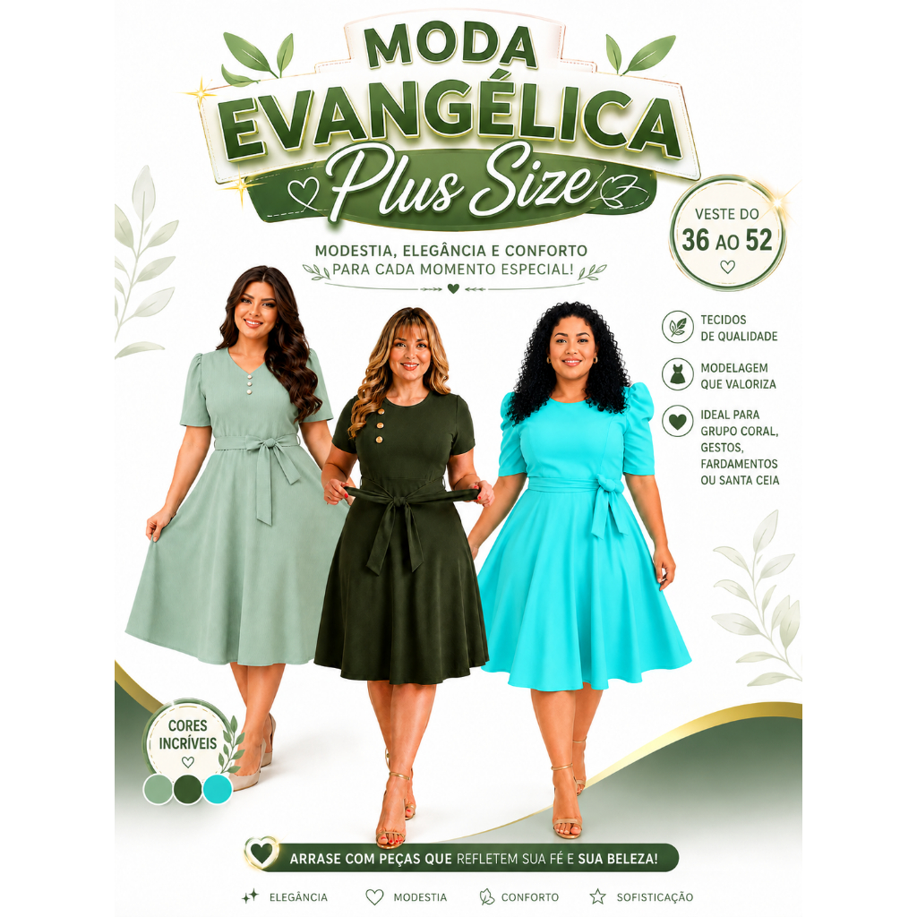 VESTIDO MODA EVANGÉLICA PLUS SIZE FARDAMENTOS FESTAS EVENTOS CEIA ATACADO E VARIDO FEIRINHA DA MADRUGADA BRÁS