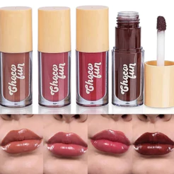 FENZZA LIP TINT CHOCO FUN GLOSS LABIAL GANACHE AU LAIT FLAN FONDUE