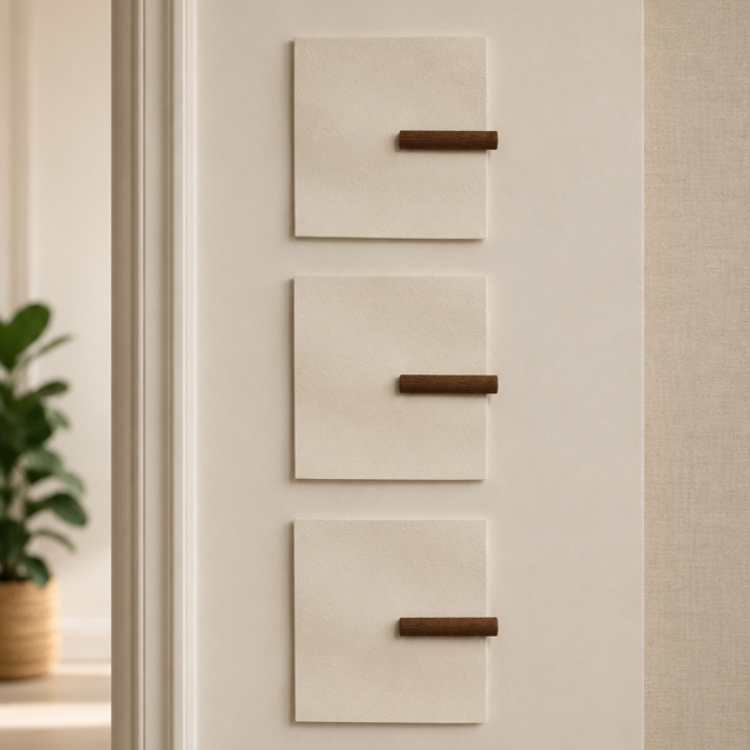 Kit 3 Quadros Decorativos Para Sala Moderno Texturizado 12 cm