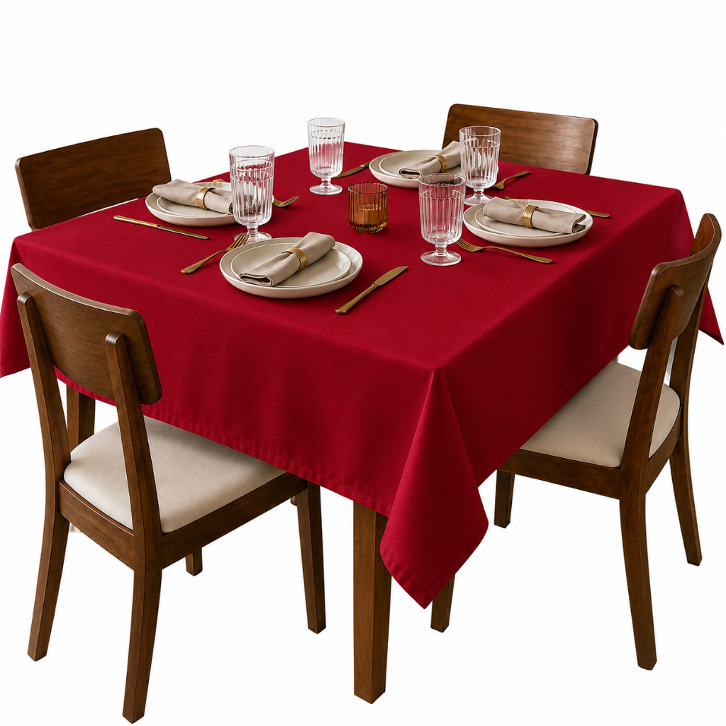 Toalha de Mesa 4 Lugares Oxford 1,40x1,40m Prática, Bonita e Resistente