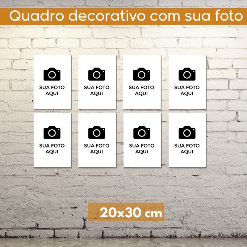 Quadro decorativo personalizado com sua foto para sala casa quarto familia imagem presente lembrancinha 20x30