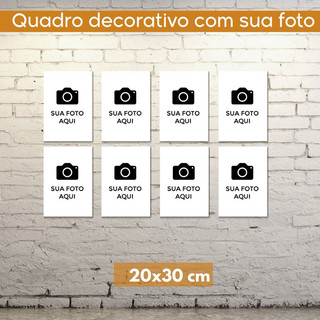 Quadro decorativo personalizado com sua foto para sala casa quarto familia imagem presente lembrancinha 20x30