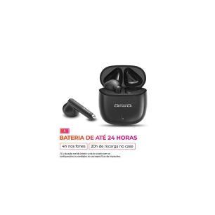 Fone de Ouvido Earbud AIWA AWS-EB-05B Bluetooth 5.4 Preto — imagem 2 de 2