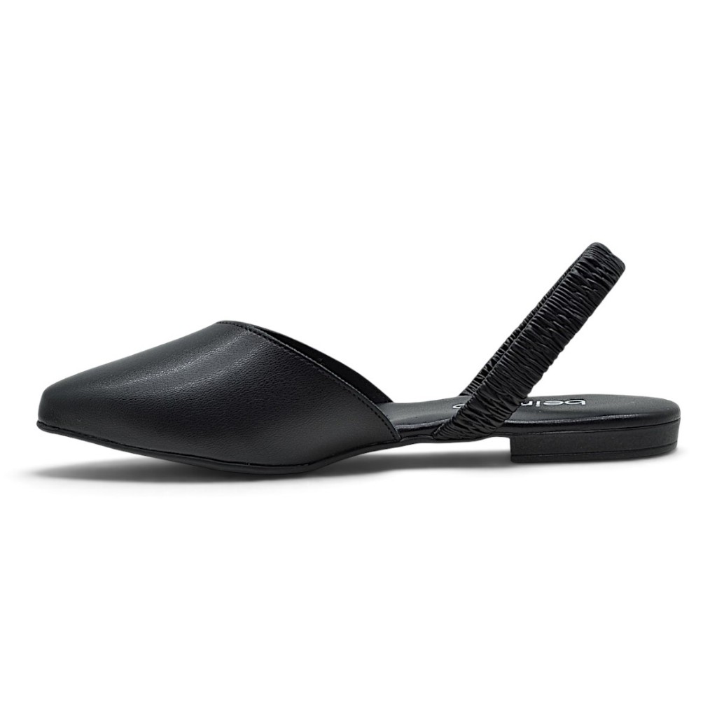 Sapatilha Beira Rio Feminina Bico Fino Conforto Elastico Rasteirinha Original · foto 2