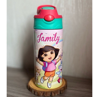 Garrafa térmica Dora aventureira personalizada com nome