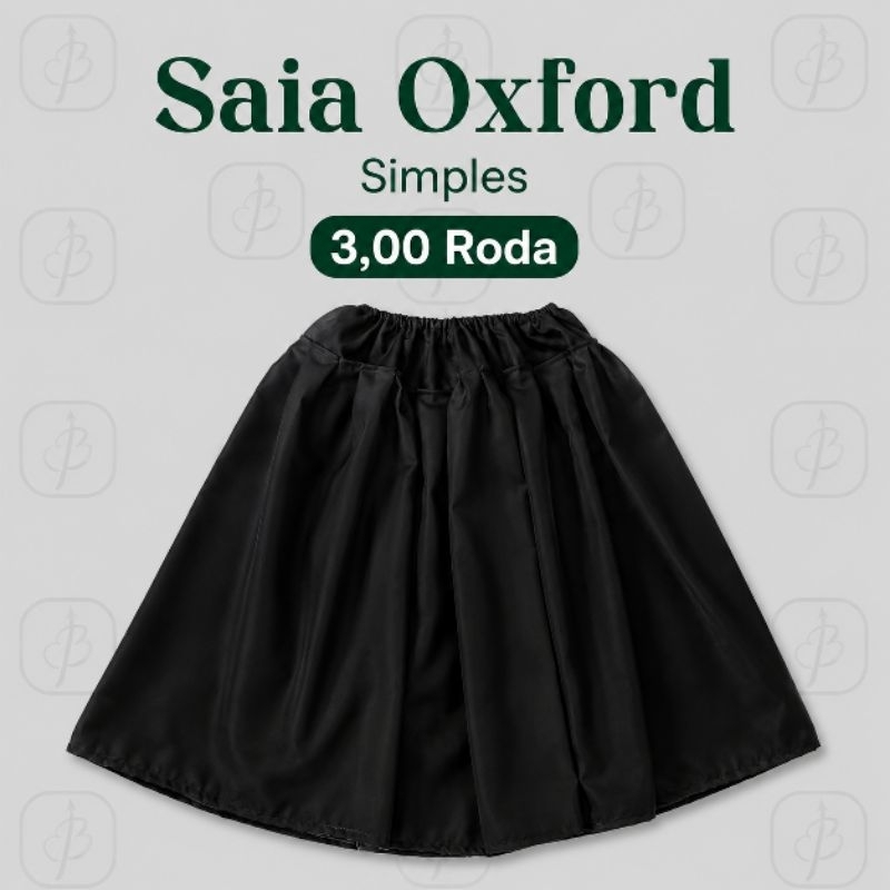 Umbanda Candomblé Saia Oxford Forro PRETO 3,00 Roda