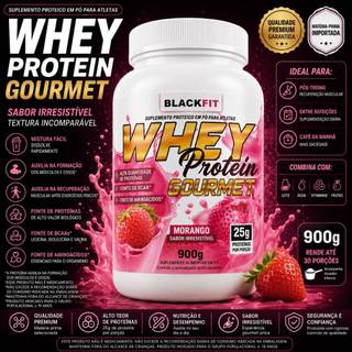 WHEY 900g - BlackFIT - O MAIS BARATO DO BRASIL