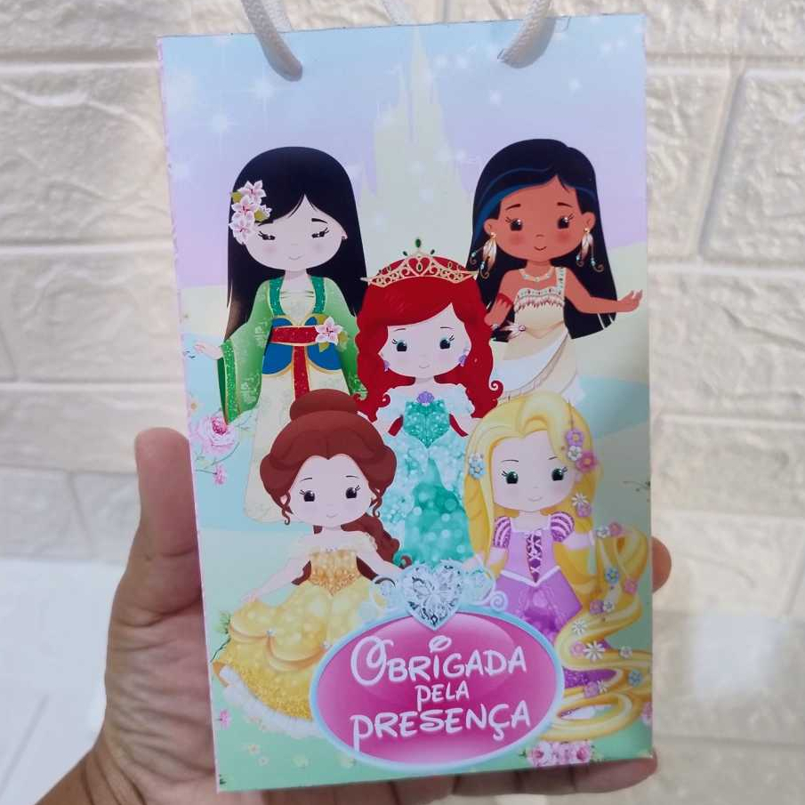 Sacolinha surpresa PRINCESAS /PARA MONTAR/ lembrancinhas PRINCESAS/ personalizados PRINCESAS DISNEY