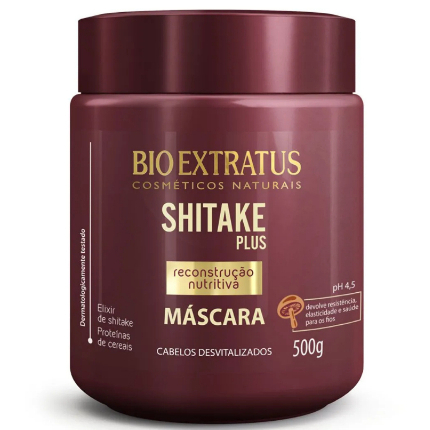 BIO EXTRATUS MÁSCARA SHITAKE PLUS 500GR (RECONSTRUÇÃO NUTRITIVA)