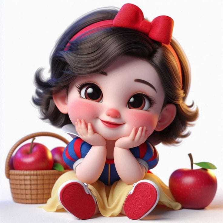 Display de Chão Mdf Decoração Festa - Branca de Neve Baby Cute Maça - Novo (1 Peça - Vários Tamanhos)