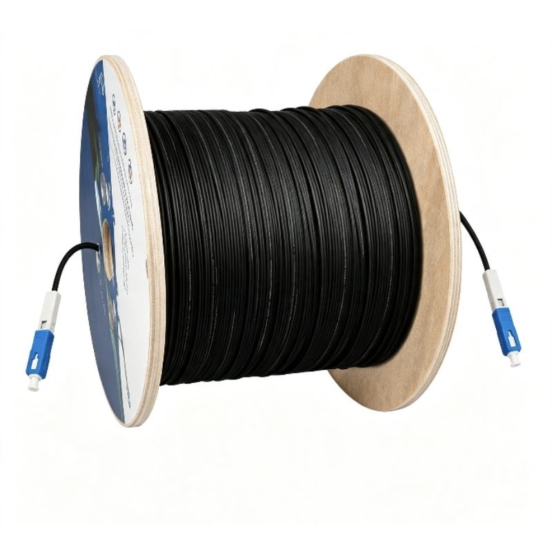 200 Metros Cabo Fibra Óptica 1fo Conector SC UPC