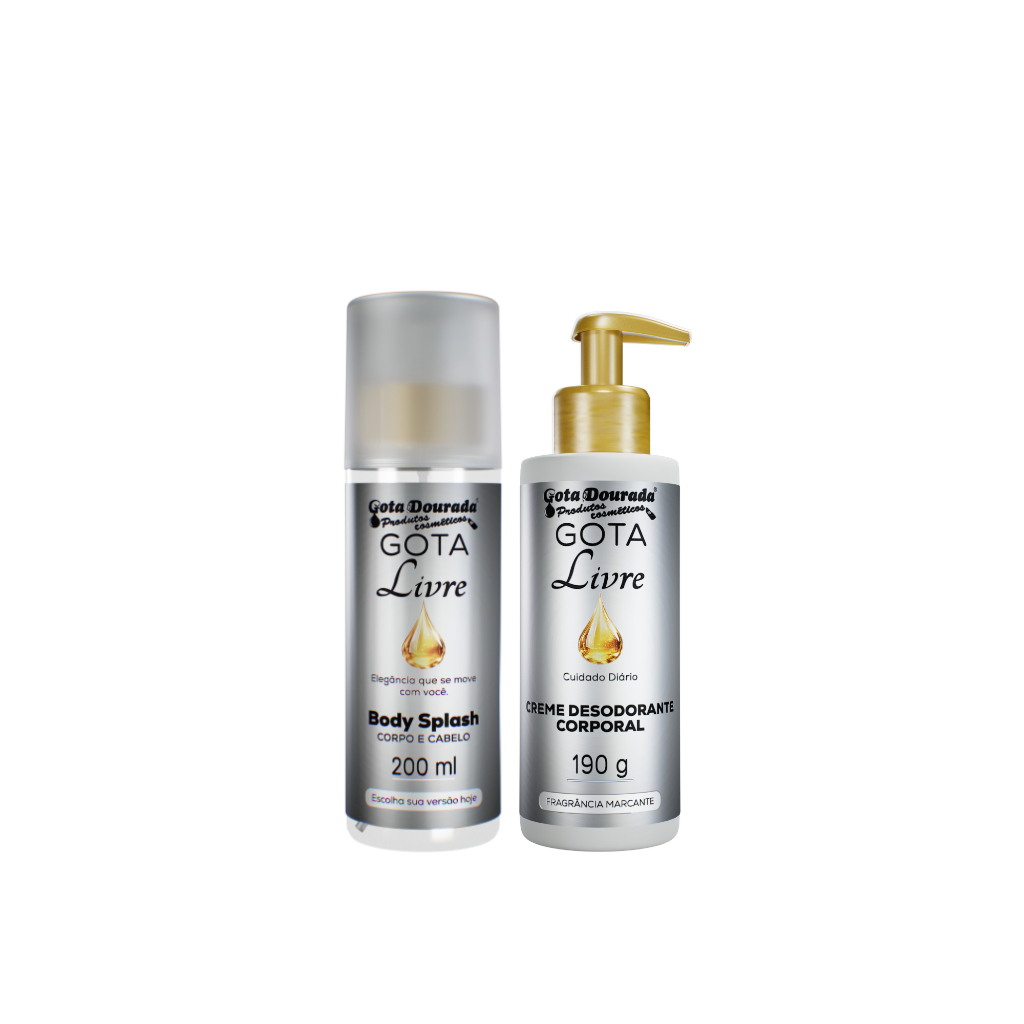 Kit Body Splash + Creme Desodorante Corporal - Gota Livre