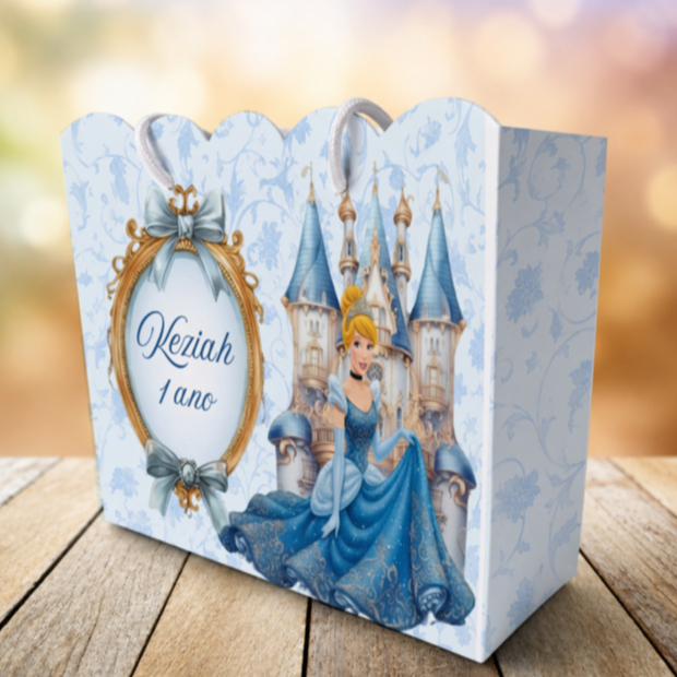 Sacolinha CINDERELA Personalizados | Sacolinha | Lembrancinha | Mimos | Aniversário (PEGUE E MONTE)