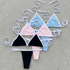Biquíni Cortininha Ajustável FORRO DUPLO - Moda Praia brasil