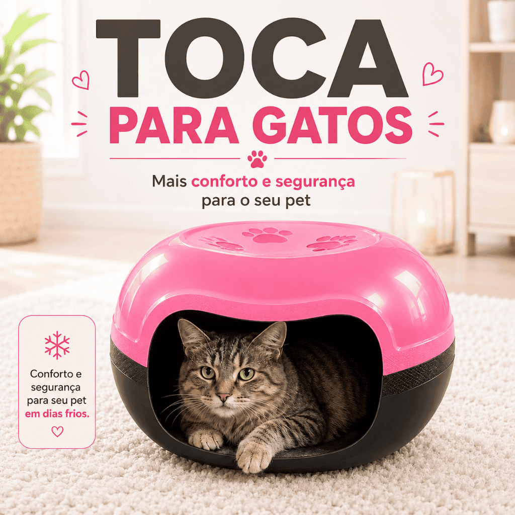 Cama Pet Gato Grande Iglu Donut Arredondada Super Confortável