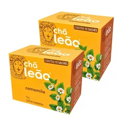 Kit 2un Chá Camomila Leão 10 Sachês