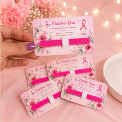 Card com Mini Lixa\Cartão com mini lixa Outubro Rosa / Lembrancinha Outubro Rosa/Brindes para clientes/ Nail designer