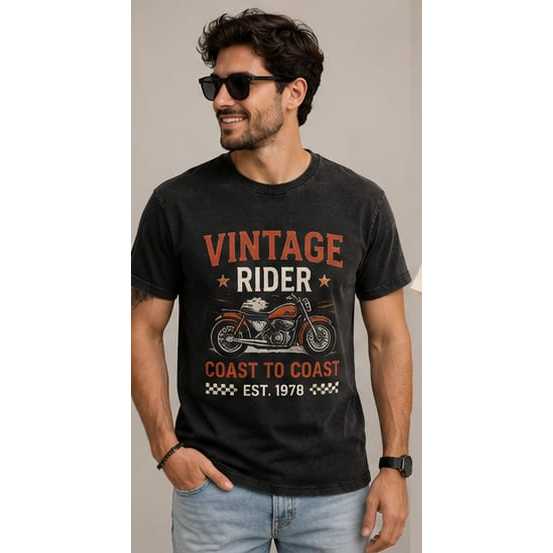 Camiseta Street Vintage Estampada Retrô Moto California Streetwear Unissex Masculina Feminina