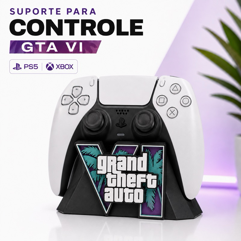 Suporte Gta Vi para Controle Ps5 DualSense ou Xbox Series X|S🔥