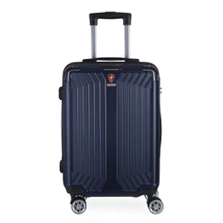 Mala de Bordo ABS para Viagem Swiss Go Londres Cadeado Integrado Rodas Giro 360º