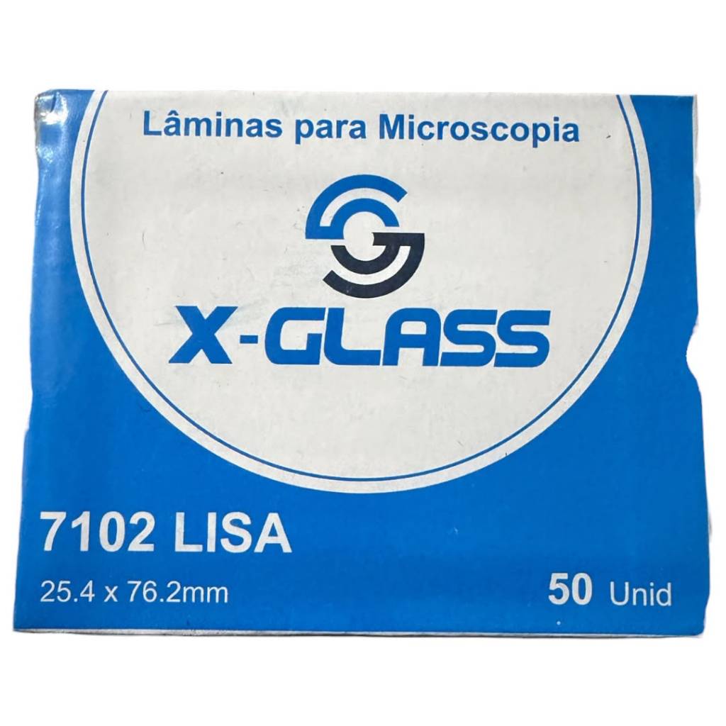 Lâminas Microscopia 26x76 Mm Lisa Microscópio Kits 50 100 150 Laboratório e Analises Clinicas
